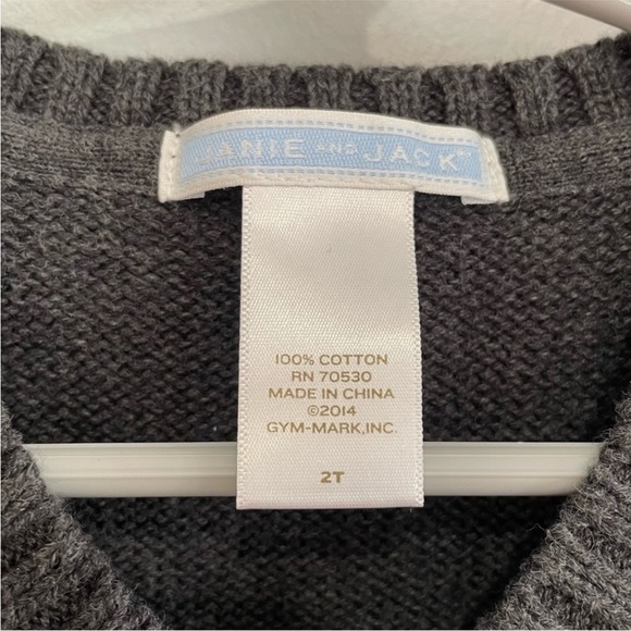 Janie and Jack Toddler Boys Knit Sweater Vest Size 2T 
Gray checkered pattern - Picture 4 of 5